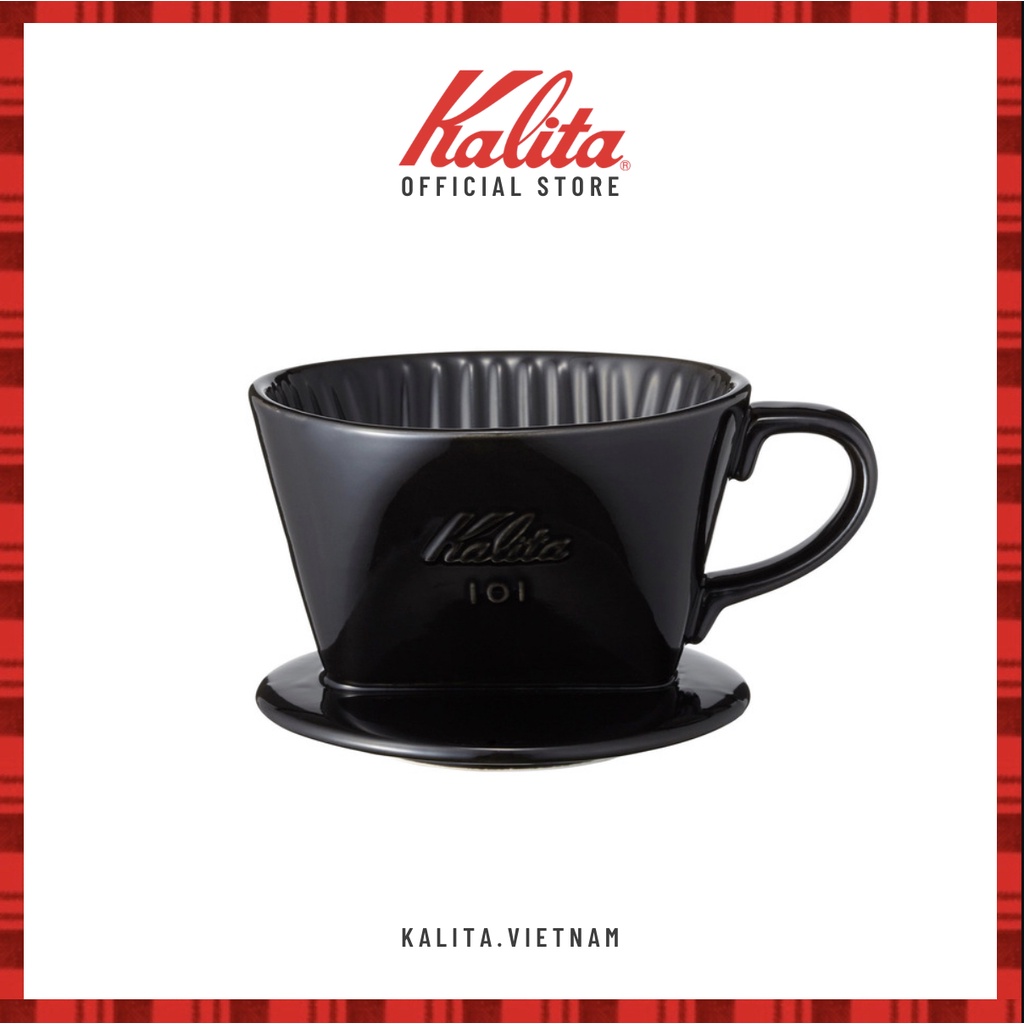 KALITA Phễu pha cà phê Ceramic Dripper 101 Black