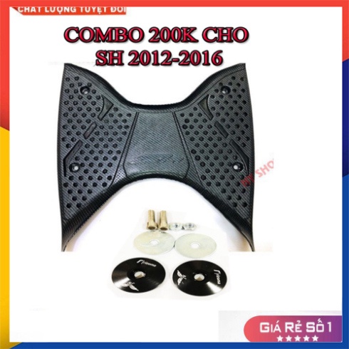 COMBO CHO SH 2012-2020 (GỒM THẢM CARBON ARTISTA CHÍNH HÃNG VÀ ĐÔI ỐC GƯƠNG)