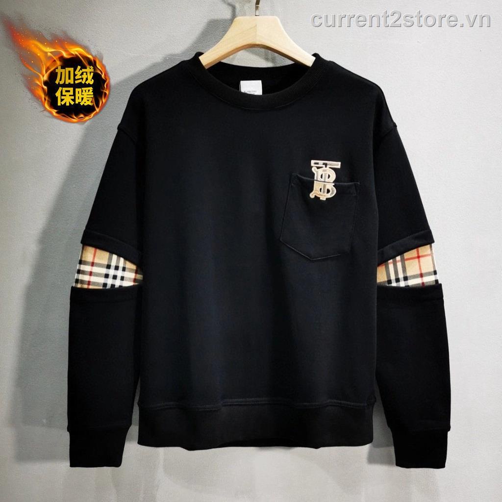 ☎Hàng Có Sẵn! Áo Hoodie Burberry Thời Trang Xu Hướng Mới Cho Nam