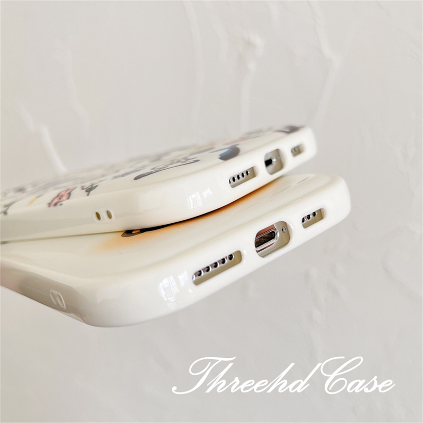 Ốp Điện Thoại TPU Mềm Hình Cún Có Đệm Khí Chống Rơi Cho iPhone 14 13 12 11 Pro Max SE 2020 X Xr Xs Max 8 7 6 6s Plus