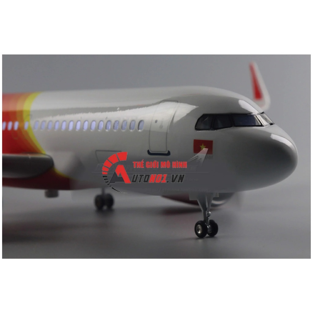 Mô hình máy bay V  i e t j e t  A  ir  47cm 1:130 có đèn led tự động theo tiếng vỗ tay hoặc chạm MB47003