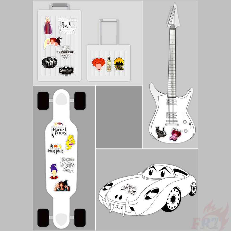 ❉ Hocus Pocus Series 01 Stickers ❉ 50Pcs/Set Funny Witch Winifred Mary Sarah Waterproof DIY Decals Doodle Stickers