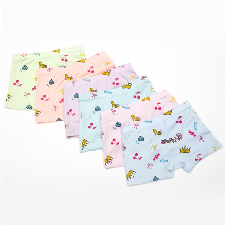 【 3 Cái Mua Sắm Mini】【 3-12 Năm】 Cá Tuyết☑️ Quần Lót Ngắn Chất Liệu Lụa Cho Bé Gái Z040# Quần Short In Họa Tiết Hoạt Hình Đáng Yêu Cho Bé