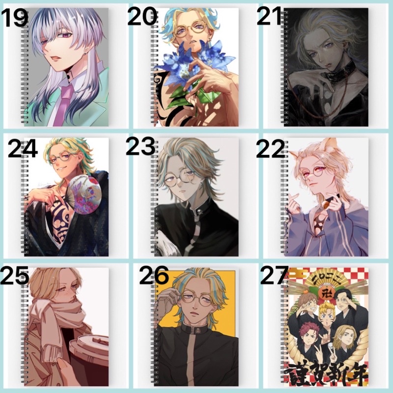 Sổ tay Rindou Haitani Sanzu Tokyo Revengers ảnh dán Haitani Tokyo Revengers