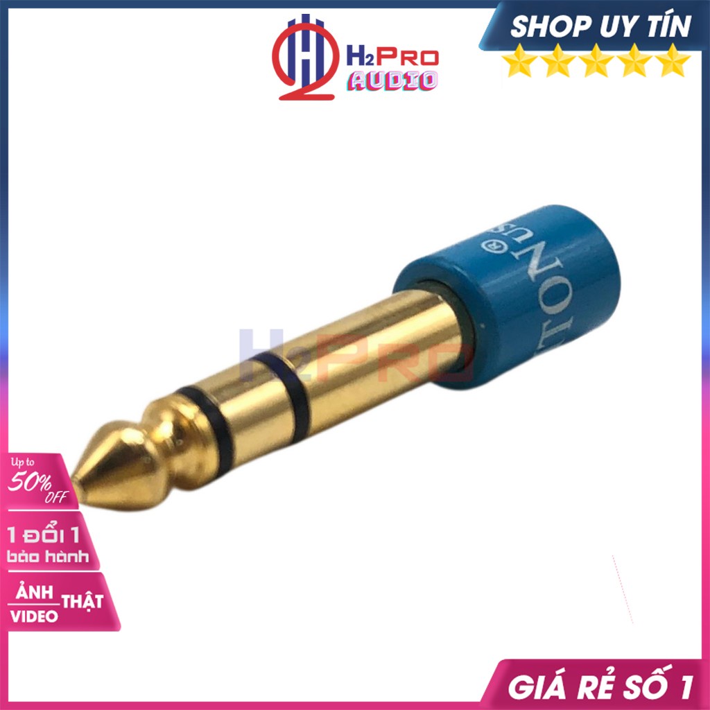 01 Jack Chuyển 3.5 Ra 6 Ly Stereo LITON Usa Cao Cấp Bằng Đồng, Rắc Chuyển 3,5 Ly Sang 6 Ly-Màu Ngẫu Nhiên-H2Pro Audio