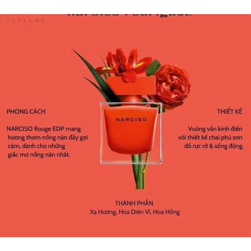 [CỰC PHẨM]  nước hoa Narciso Rodriguez Narciso Ambree vs  Poudree for women tinh tế- gợi cảm-quyến rũ