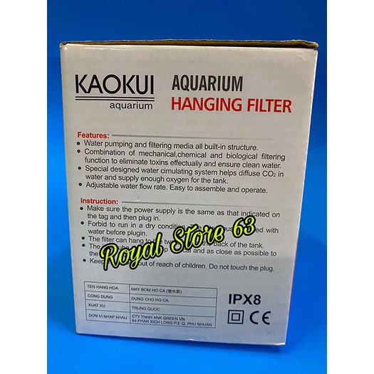 KaoKui KK 303h bơm lọc thác cho bể cá cảnh, thủy sinh