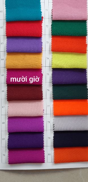 Vải tằm ý áo 2m và quần 1m1