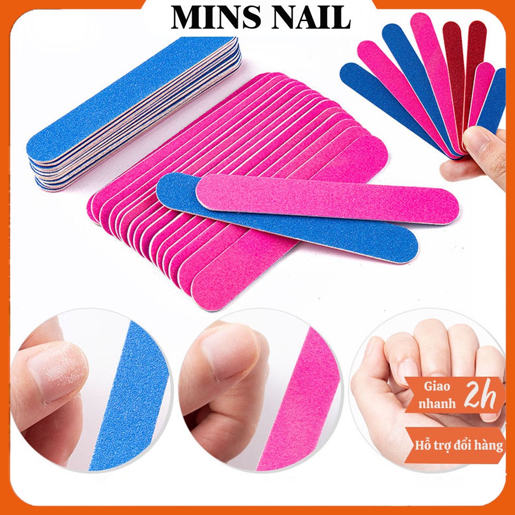 Dũa móng tay mini Delly , Dũa móng 2 mặt nhám tiện lợi