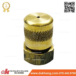 Béc 1 lỗ ngắn ren trong 13mm - Béc thau - Béc rửa xe