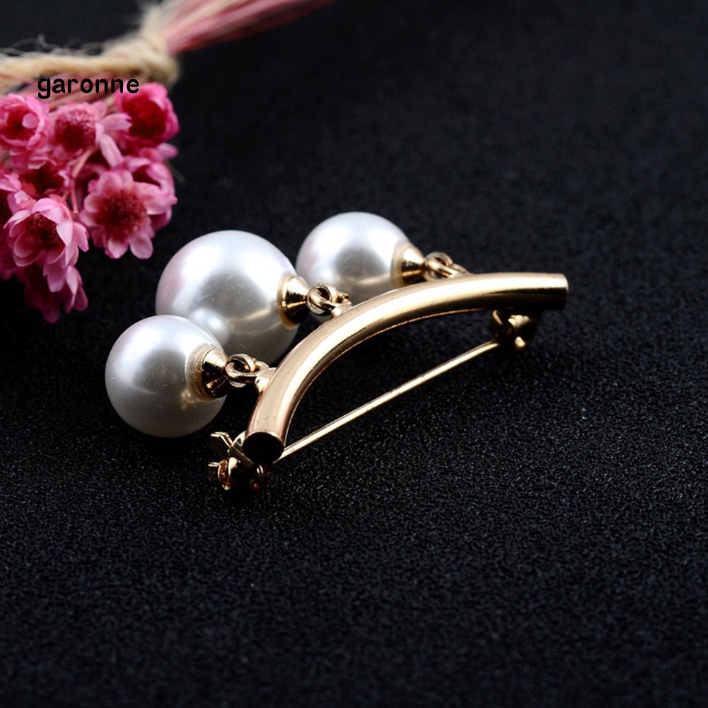 Trâm cài đính hạt ngọc trai giả trang trí trang phục thời trang sang trọng