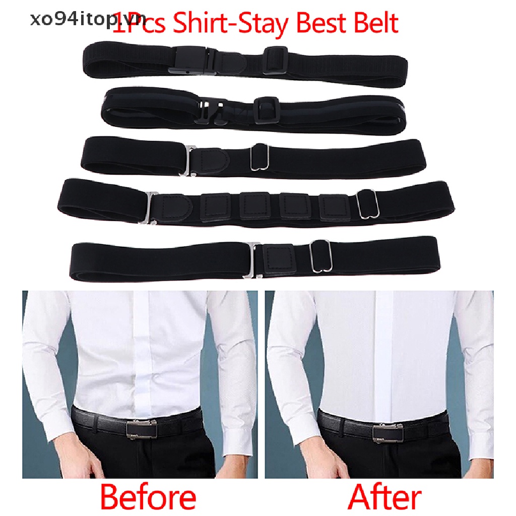 Xoitop 1 Áo Sơ Mi Nam Chữ Stays Best Stays Black Tuck It Thắt Lưng Áo Sơ Mi Nam