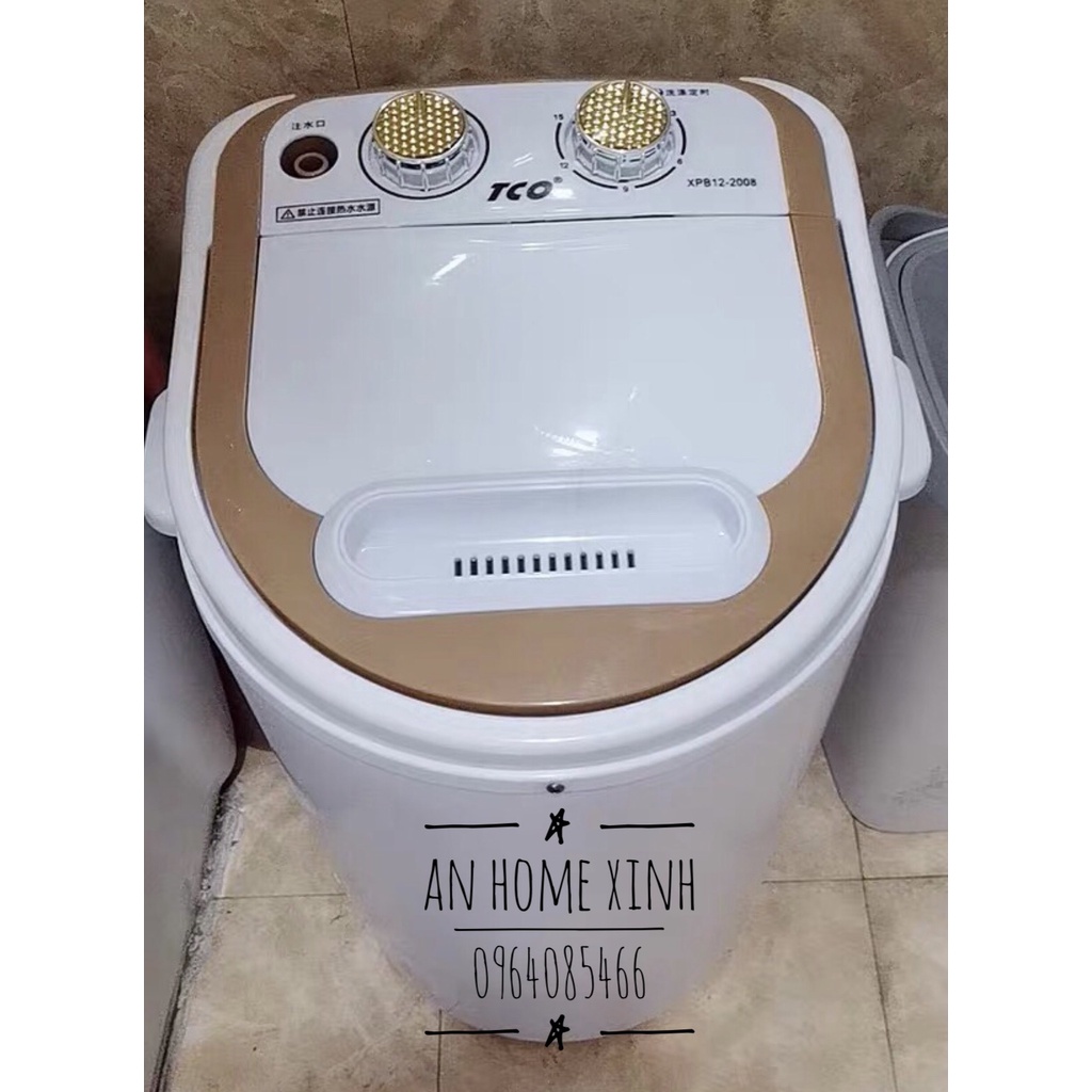 Máy giặt mini có tia UV khử khuẩn giặt 6kg đồ siêu bền chính hãng cho gia đình, sinh viên AN HOME XINH