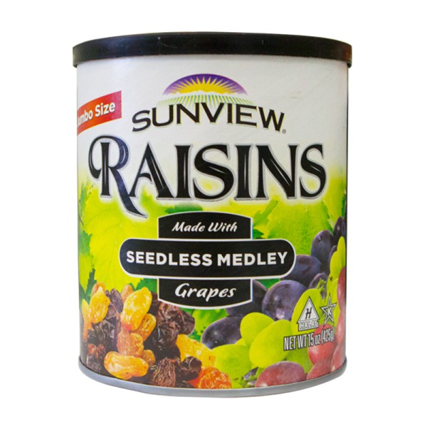 Hộp nho khô mỹ không hạt Sunview Raisins Mỹ 425g