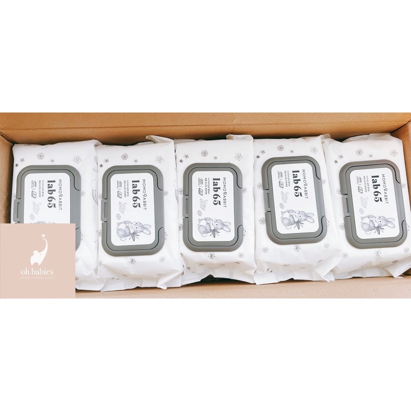 Khăn ướt cao cấp Momorabit - Korea - Sợi khăn thiên nhiên cao cấp [OH BABIES]