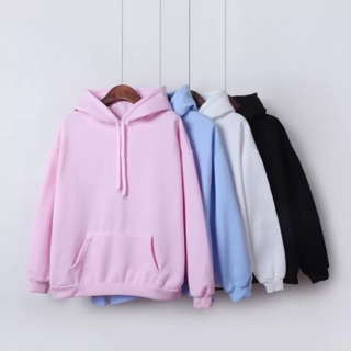 Áo Hoodie trơn nỉ trần bông