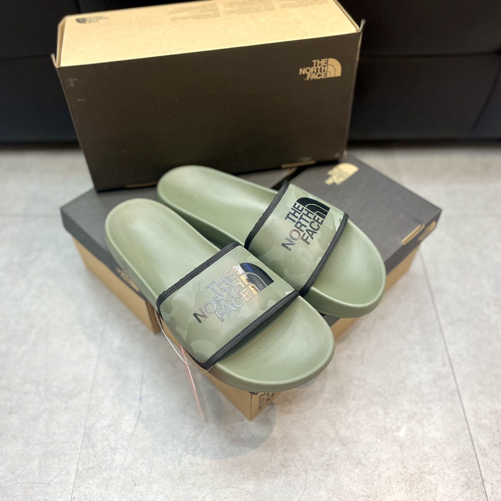 Dép North Face Camo - Xanh/Xám đậm Camo