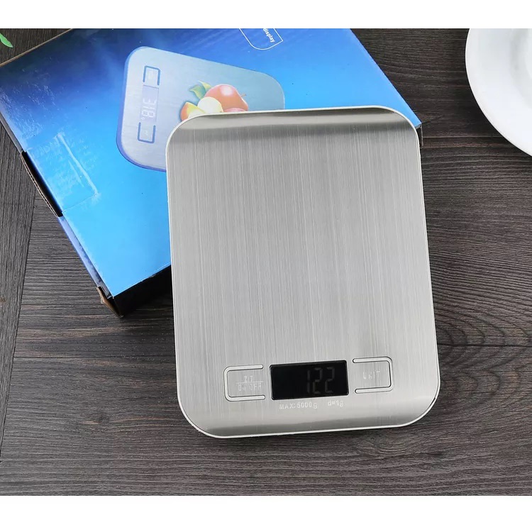 Cân Nhà Bếp 5Kg-1g Cân Điện Tử Tiểu Ly Làm Bánh, Cân Yến Độ Chính Xác Cao Tặng Kèm 2 Viên Pin AAA