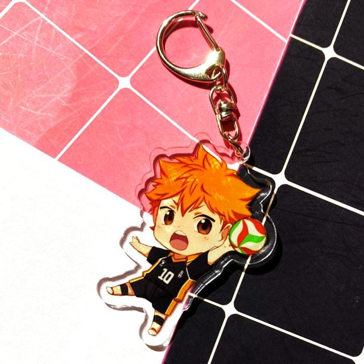 Móc khóa Haikyuu Vua bóng chuyền ver ĐỨNG skin mica trong acrylic chibi anime cute quà tặng xinh xắn dễ thương