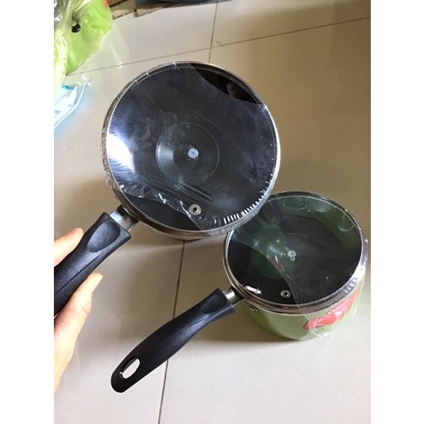 Nồi quấy bột chống dính 14cm - nồi nấu cháo cho bé dày đẹp