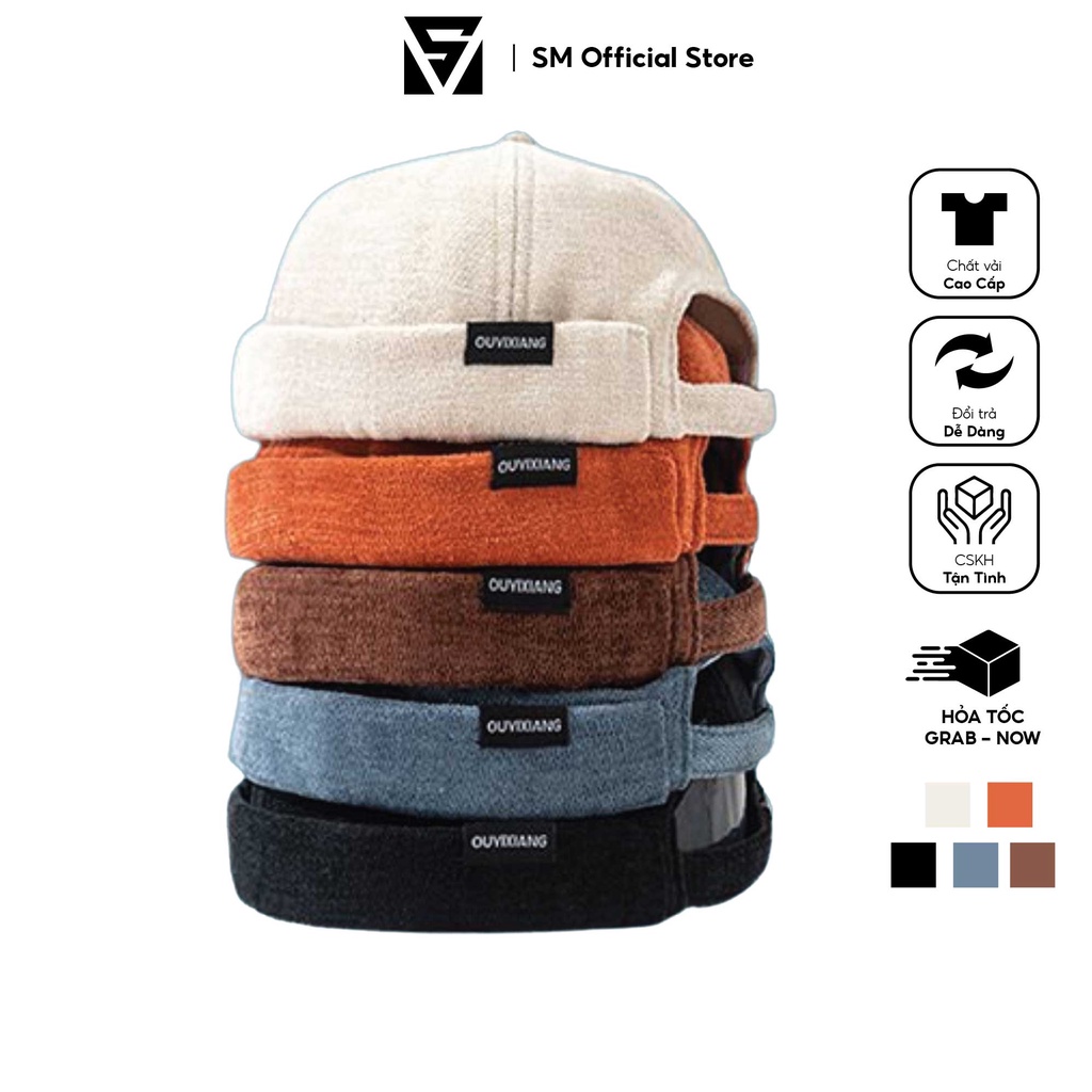 Mũ nón Miki kiểu thủy thủ không vành Miki hat mẫu len thêu chữ - Soulmate Store