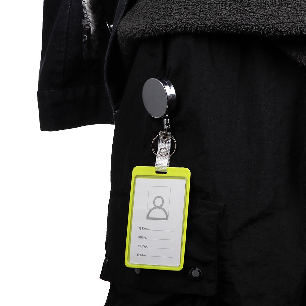 Móc Chìa Khóa Bằng Kim Loại Có Thể Thu Gọn Dùng Để Giữ Thẻ ID / Thẻ ID Giá Đỡ