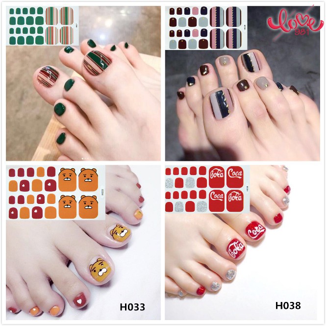 Bộ Miếng Dán Móng Toàn Diện Dễ Thương