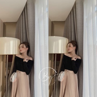 Áo thun trễ vai body