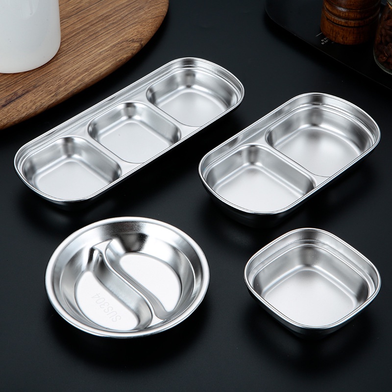 Đĩa Inox 304 Đựng Nước Chấm Tiện Dụng