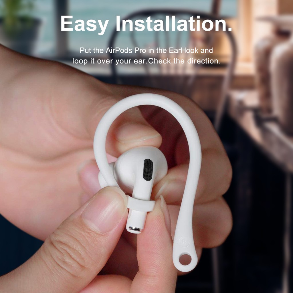 Móc đeo giữ tai nghe không dây bluetooth LAMMCOU bảo vệ thích hợp cho Earpods 1 2 Pro