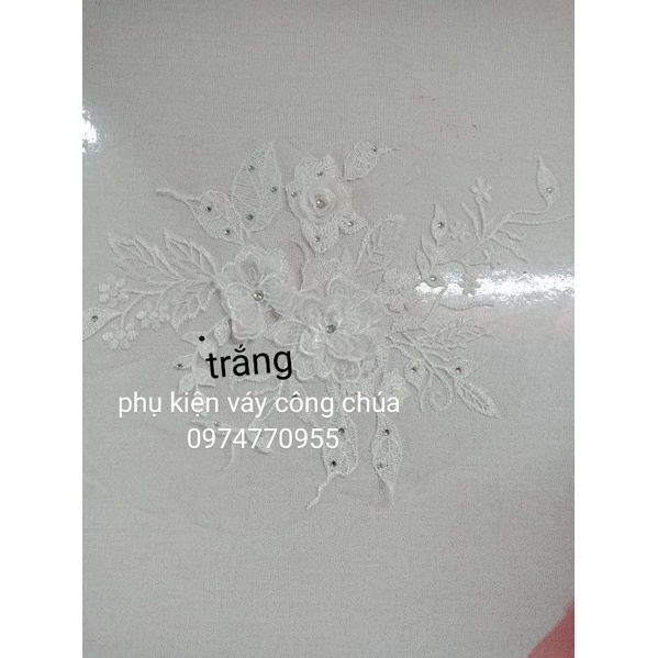 Hoa ren trang trí váy ,áo .