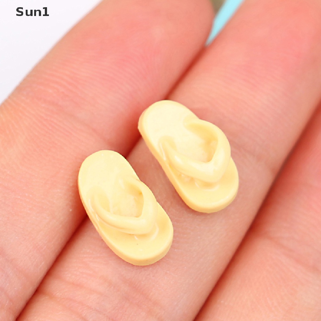 1 Đôi Dép Đi Trong Nhà Búp Bê Mini Thời Trang Dễ Thương Bắt Mắt 1: 1