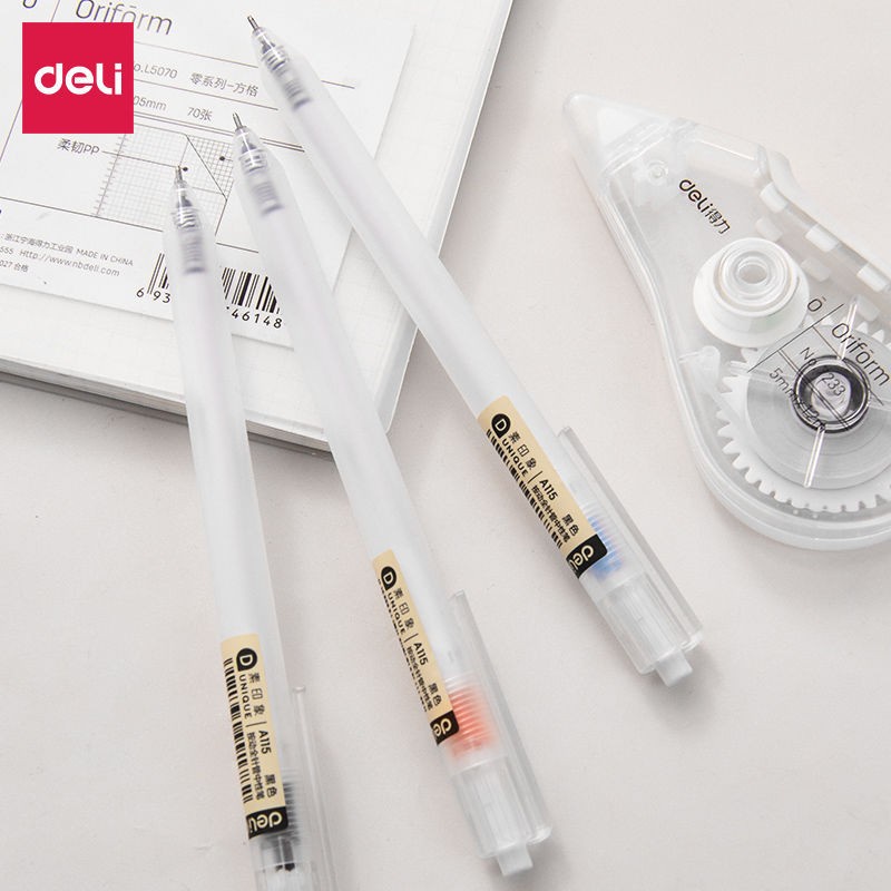 Bút Mực Đen Ngòi 0.38mm Có Thể Thu Gọn Tiện Dụng Cho Học Sinh