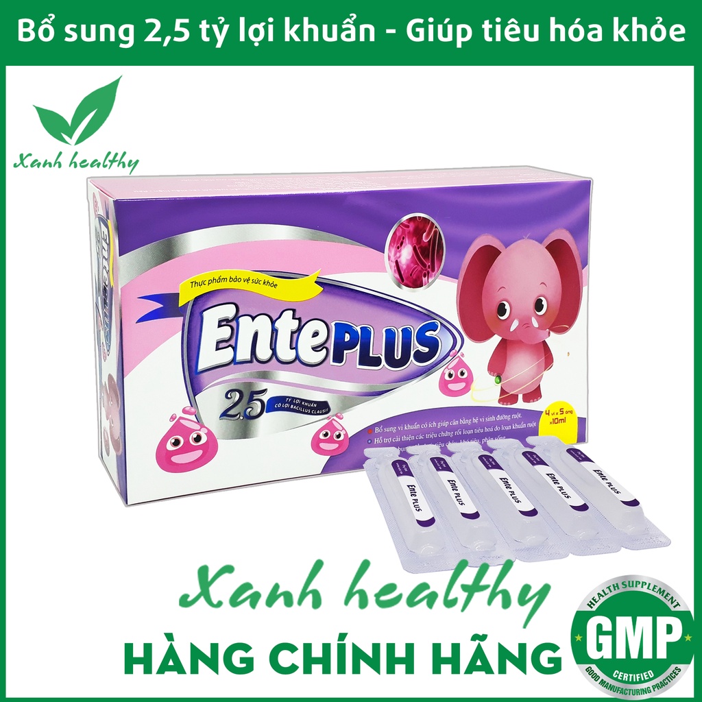 Men vi sinh Cho Bé bổ sung 2 tỷ lợi khuẩn, giảm rối loạn tiêu hóa Enterbacillus - Hộp 20 ống