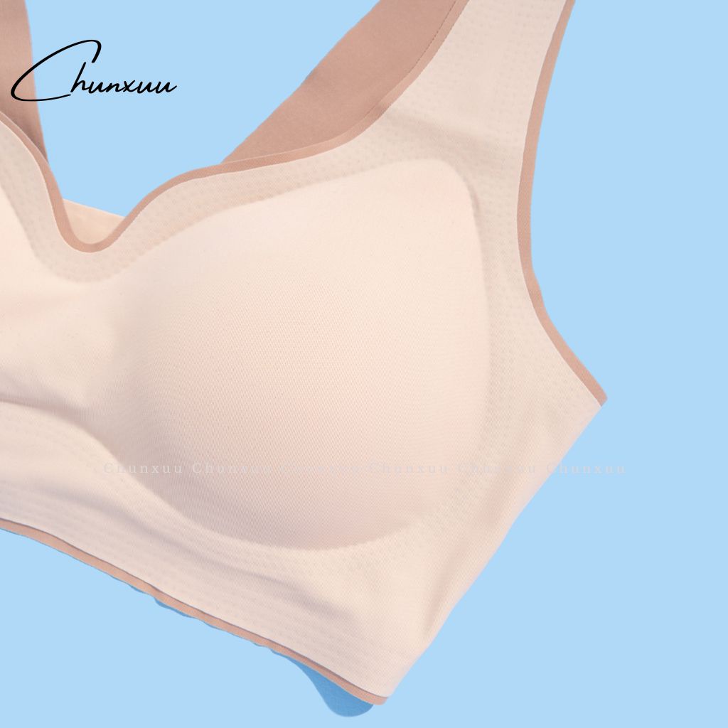 Áo lót nữ đúc su cao cấp nâng ngực dây bản to đệm vừa, chất liệu mềm mại thoáng khí - CHUNXUU AV04
