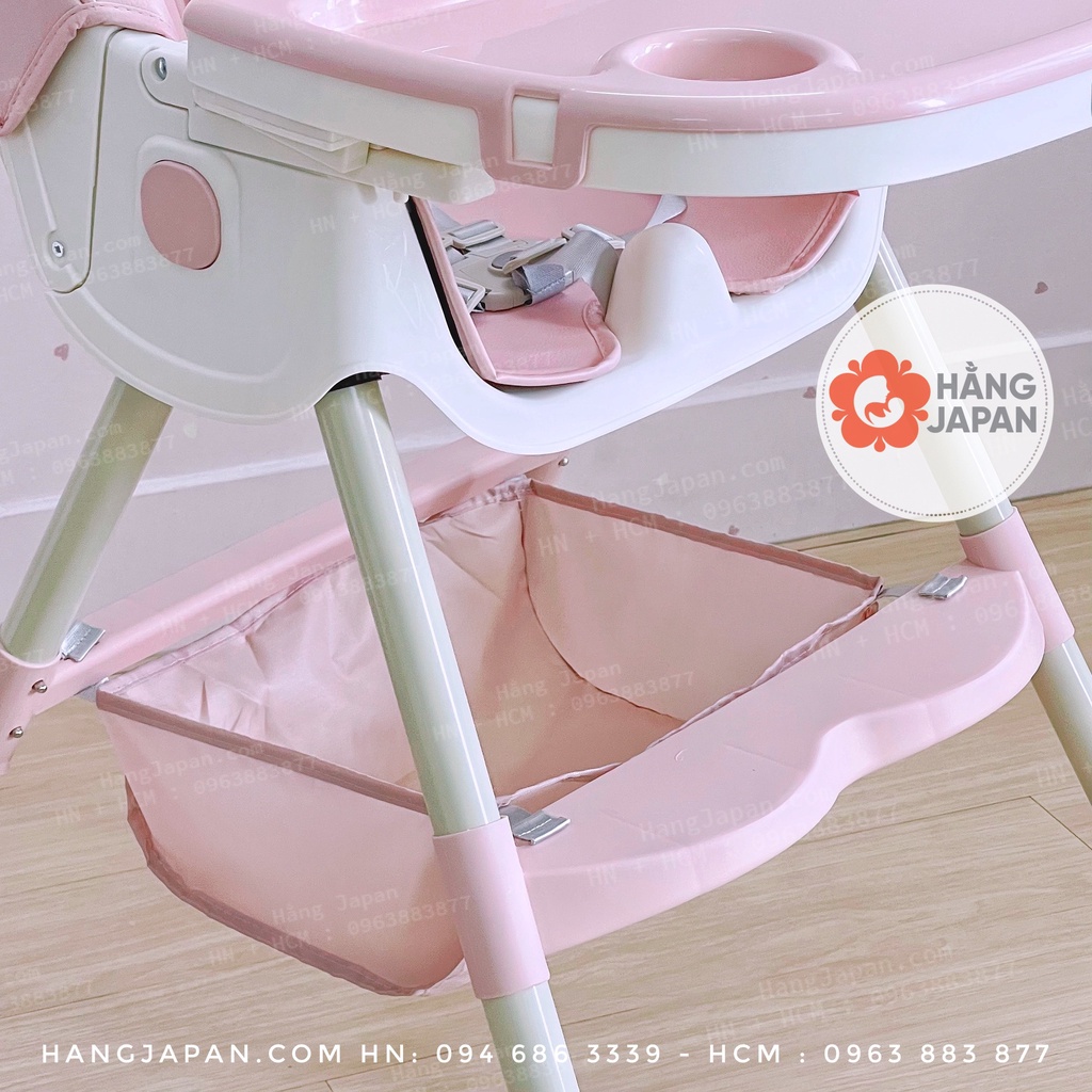 Ghế ăn dặm ngả lưng gấp gọn có bánh xe Umoo UM-05117