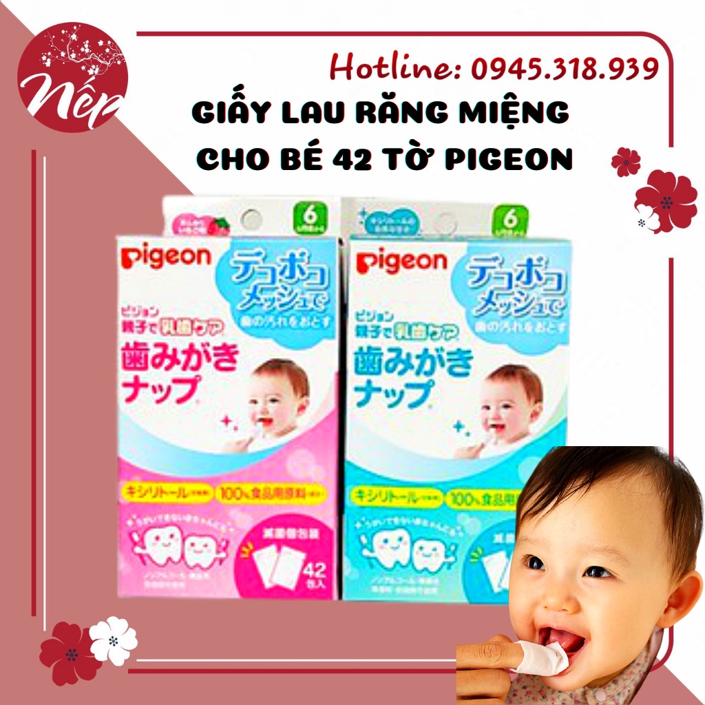 GIẤY LAU RĂNG MIỆNG CHO BÉ 42 TỜ PIGEON