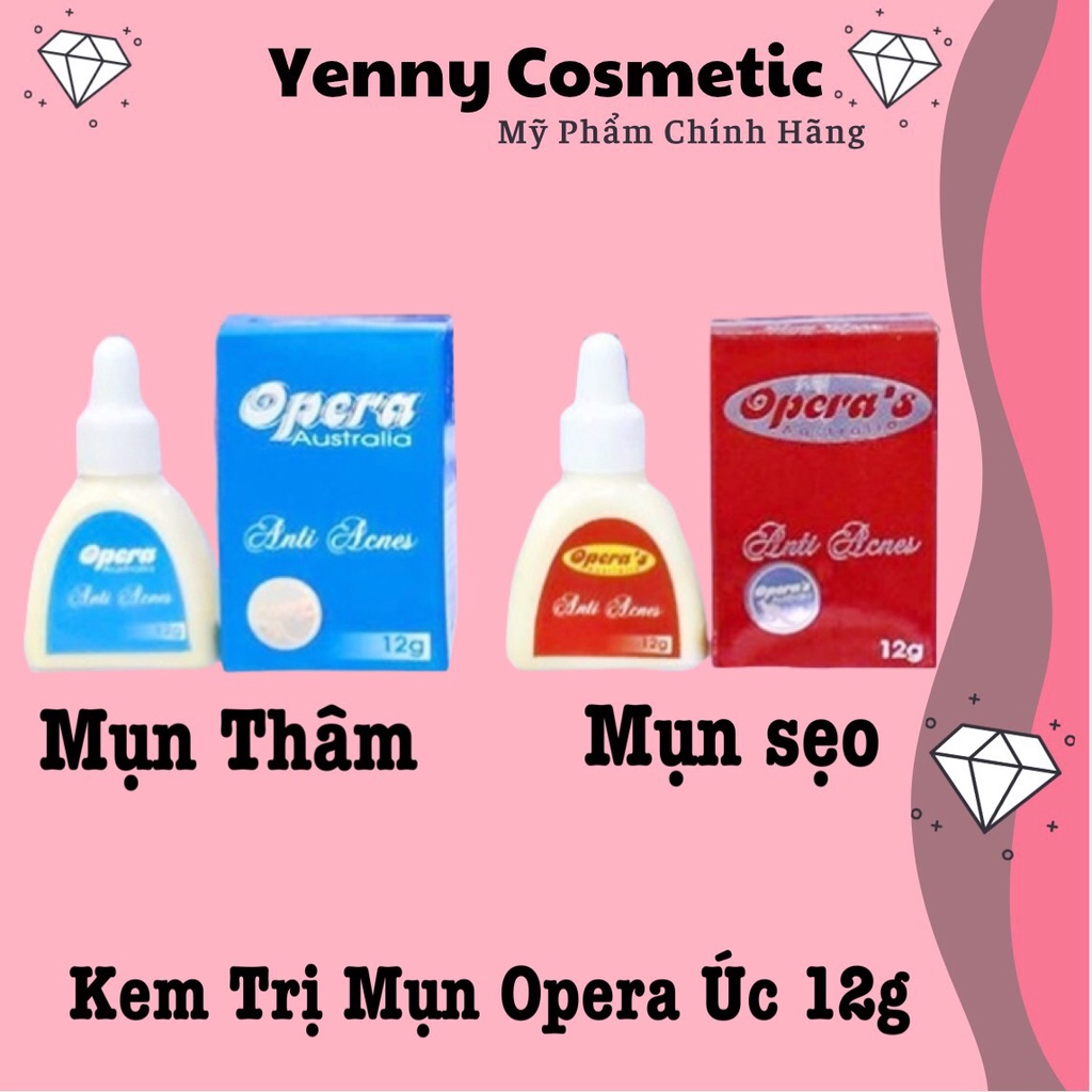 Kem Hỗ Trợ Làm Giảm Mụn Opera Xanh - Đỏ Úc