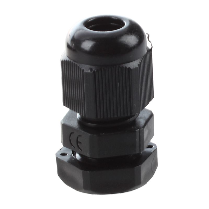 Set 8 Đầu Nối Dây Cáp PG7 Bằng Nhựa Màu Đen Chống Nước 3-6.5mm