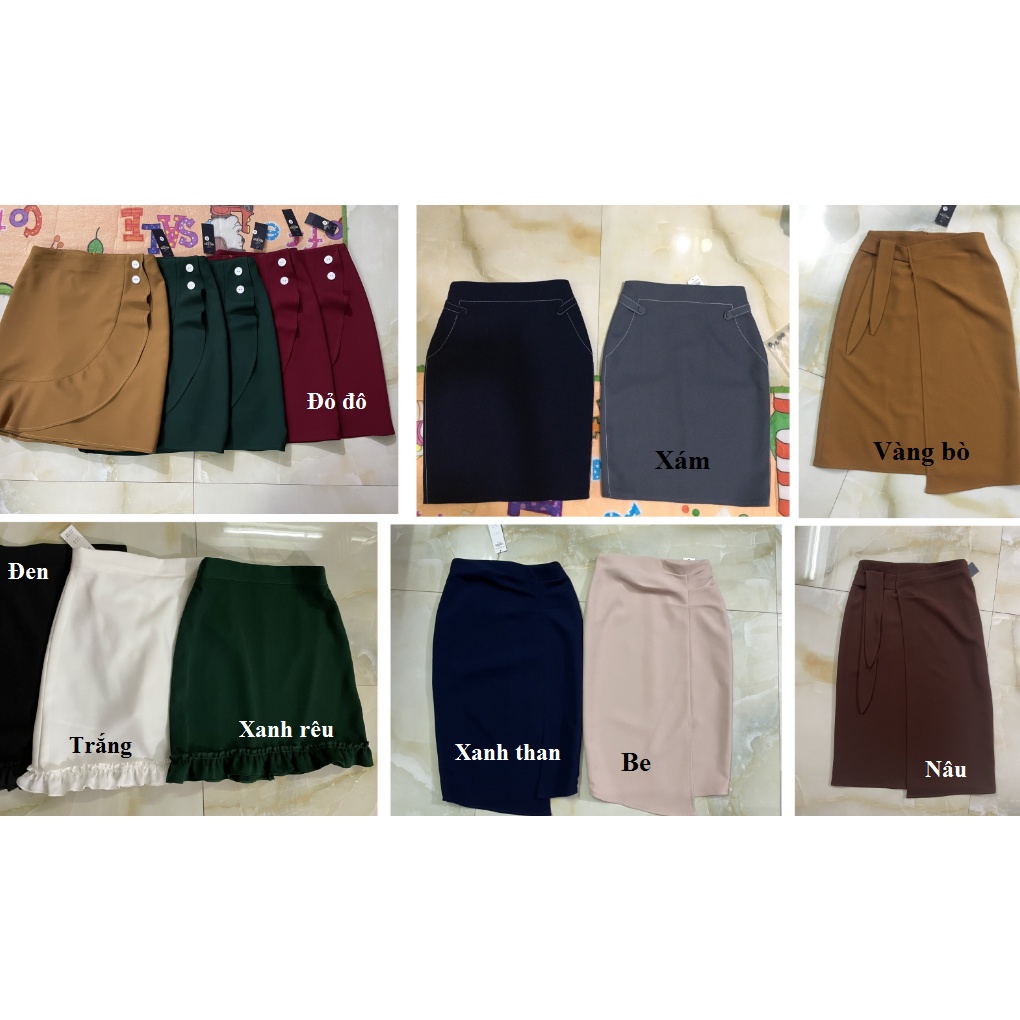 Chân váy xẻ tà trước đính nơ sang chảnh | BigBuy360 - bigbuy360.vn