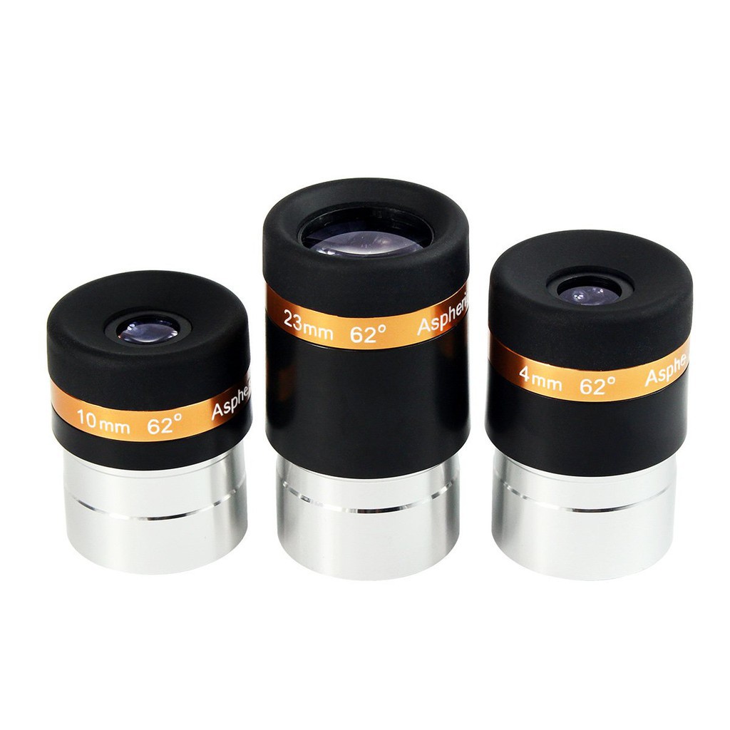 Bộ phụ kiện kính viễn vọng SVBONY 4mm 10mm 23mm góc rộng 62 độ + 5x với thấu kính thấu kính phân kỳ