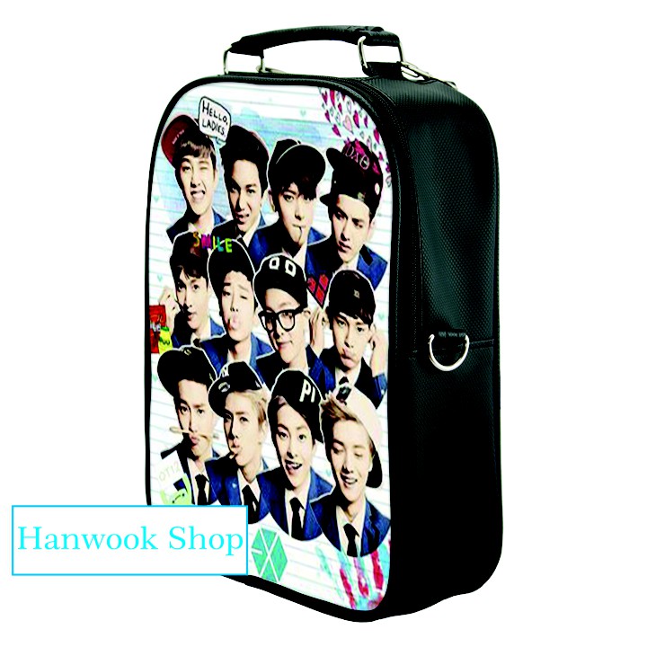 Balo EXO - Size B - in theo yêu cầu Kpop (Suho, Xiumin, Lay, Baekhyun, Chen, Chanyeol, D.O, Kai, Sehun)