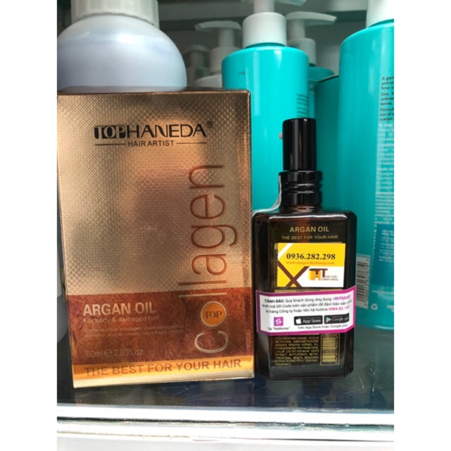 Tinh dầu dưỡng tóc haneda Collagel 60ml mẫu mới