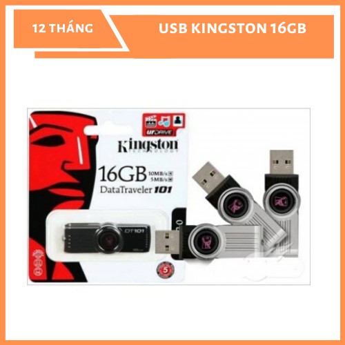 USB Kingston 16GB - Tem FPT - Chính hãng - Bảo Hành 12 Tháng - Màu ngẫu nhiên