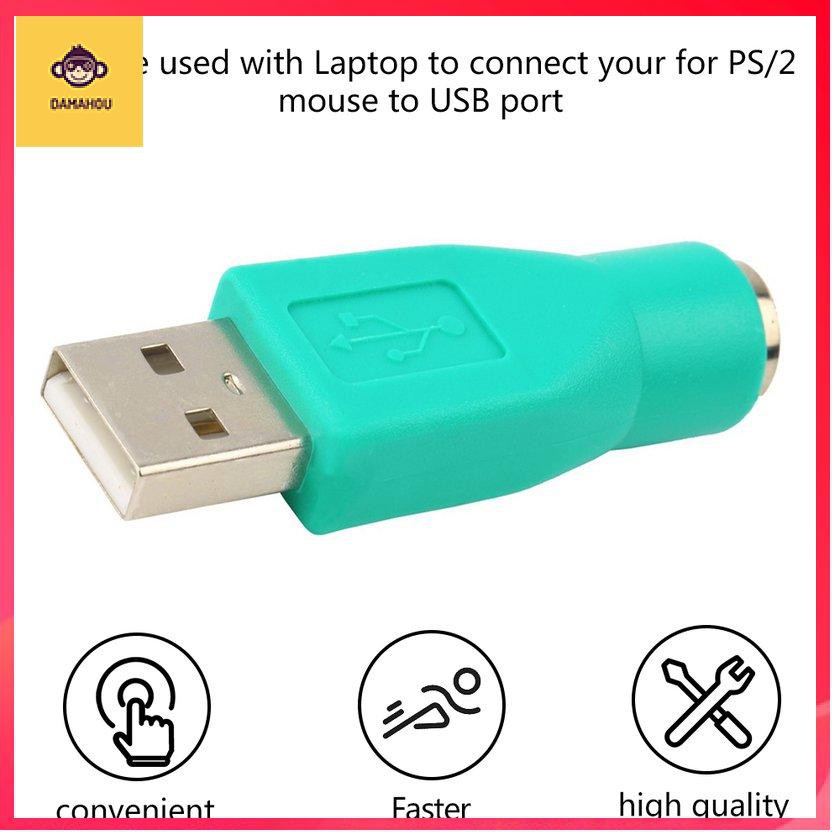 Bộ chuyển đổi USB Male sang PS2 Female Adapter cho Máy tính Bàn phím Máy tính Bàn phím Chuột
