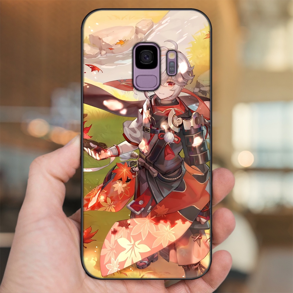Ốp lưng Samsung S9 viền đen in hình Kazuha Genshin Impact