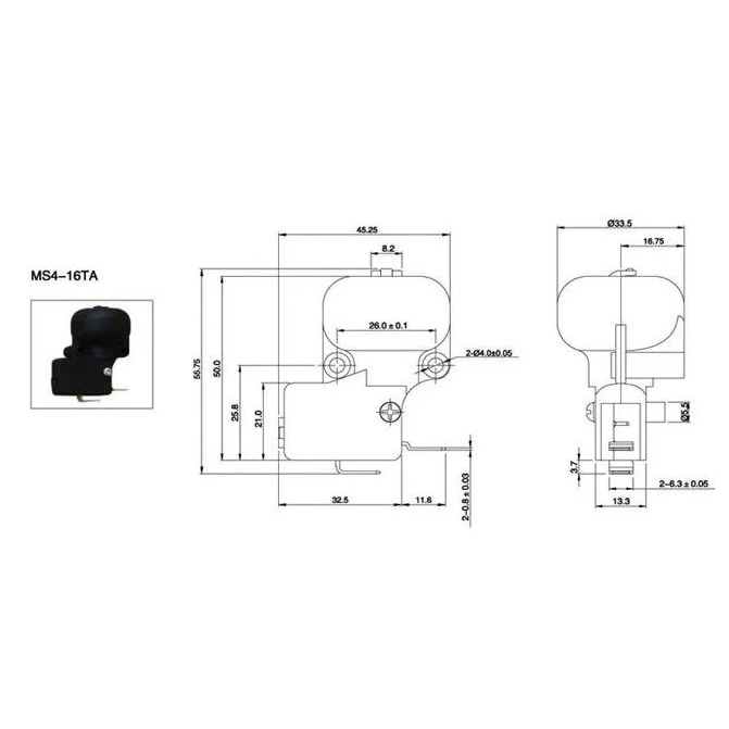 Công tắc cảm biến chống đổ cho thiết bị 16A 125V - Shoplinhkien VN
