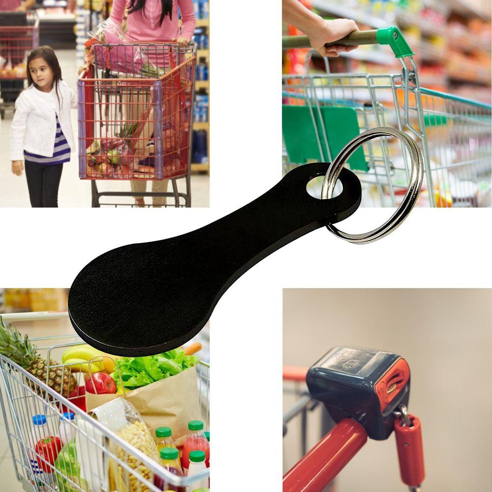 Móc Khóa Xe Đẩy Mua Sắm Bằng Hợp Kim Nhôm Tiện Dụng