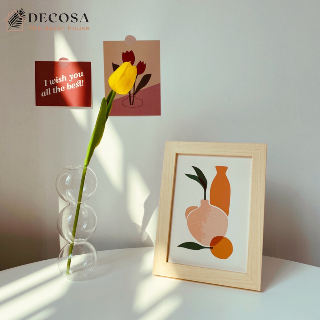 Tranh canvas để bàn treo tường khung gỗ DECOSA