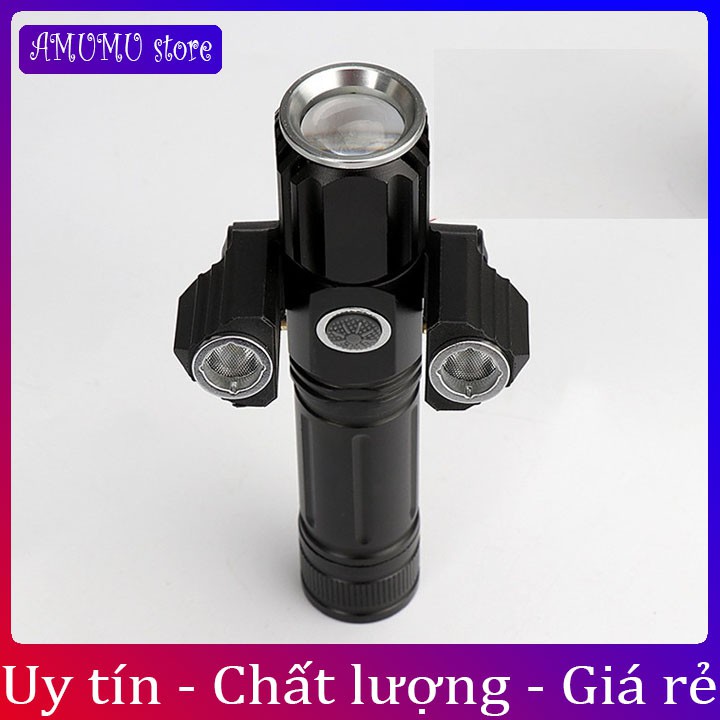 Đèn Pin Cầm Tay 3 Pha Siêu Sáng Xoay 360 Độ Tiện Dụng